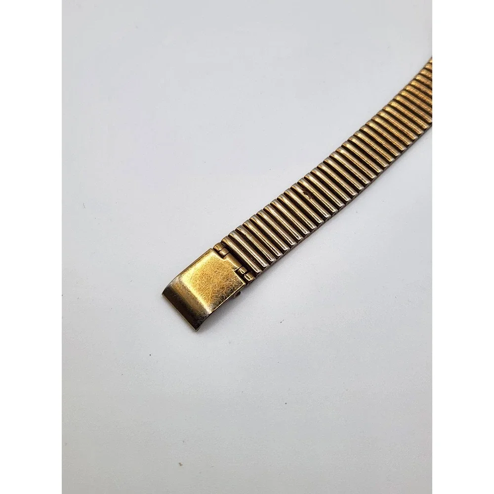 Seiko Quartz Watch Womens 6 Gold Tone Rectangle Dial Vintage 1N01-5A00